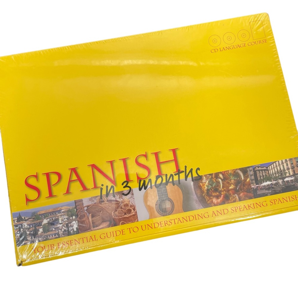 Spanish in 3 months CD & Book Sterling Innovation NEW